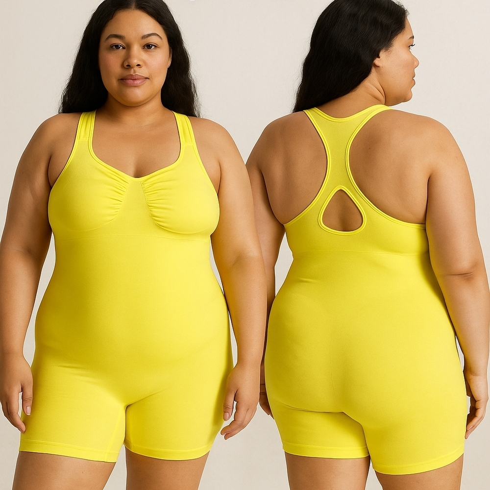 Yitty Bright Yellow Shapewear Bodysuit – Size XL/XXL